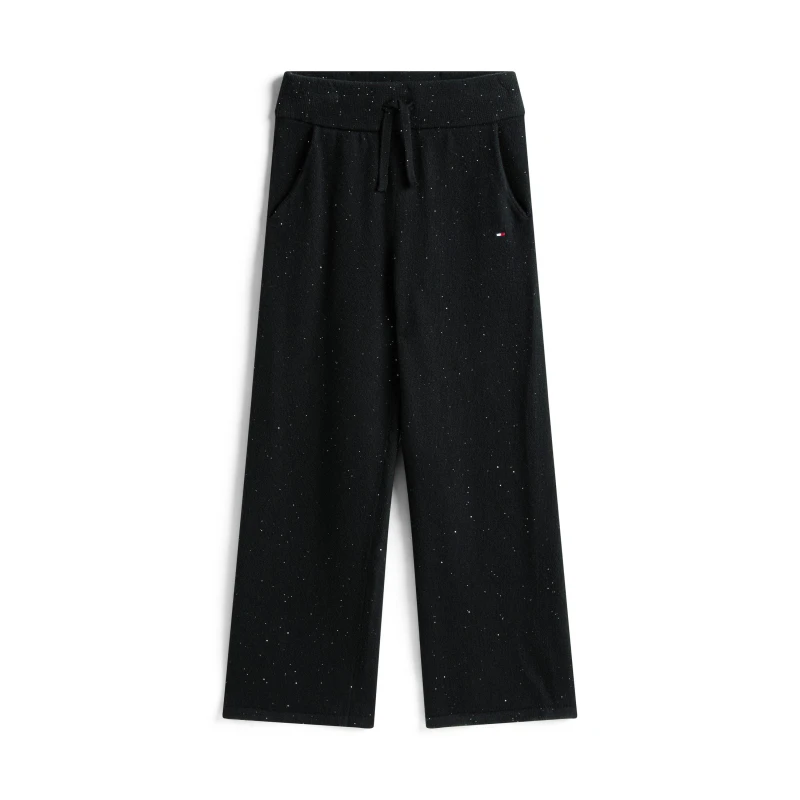 Image of Tommy Hilfiger Kids Sequin Knitted Trousers Black BDS female 10Y