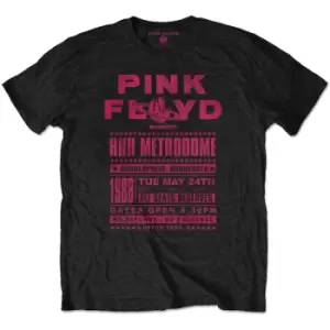 Image of Pink Floyd - Metrodome '88 Unisex Large T-Shirt - Black