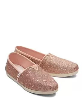 image of Toms Womens Alpargata Cosmic Glitter Flats