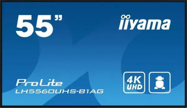 image of iiyama 55" LH5560UHS-B1AG 4K Ultra HD LED Digital Signage Monitor