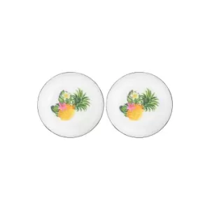 Image of Waikiki Set of 2 Enamel Effect Plates