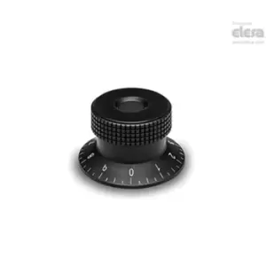 Image of ELESA Knurled control knob-MBR.30 B-6+FGSP-C2 Orange