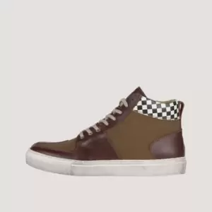 Image of Helstons Grandprix Leather Armalith Tan Khaki Shoes 40