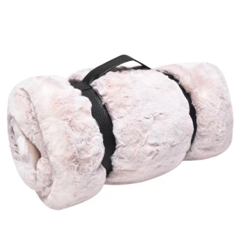 Image of Biba Blush Faux Fur Throw - Blush