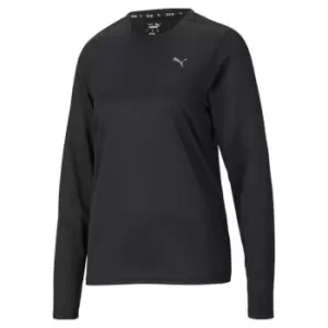 image of Puma Long Sleeve Running Top - Black