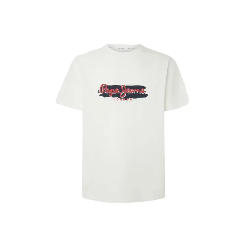 Image of Pepe Jeans T-Shirt Pepe Jeans Arsham Blanc Unisex L