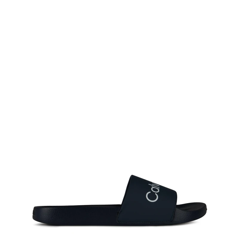 Image of Calvin Klein Logo Sliders Pool Shoes 7 (41) Blue 22091118270