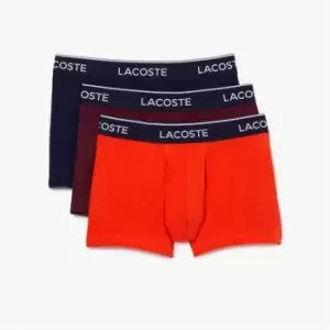 image of Lacoste 3 Pack Boxer Shorts - Red