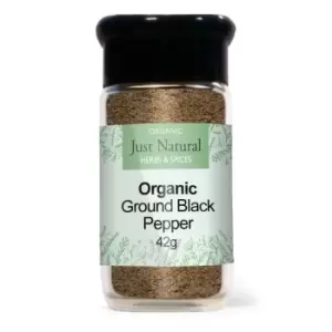 Image of Just Natural Organic Ground Black Pepper 42g