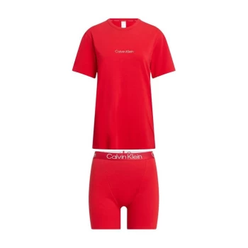 Image of Calvin Klein Mod Structure Pyjama Set - Rustic Red XMK