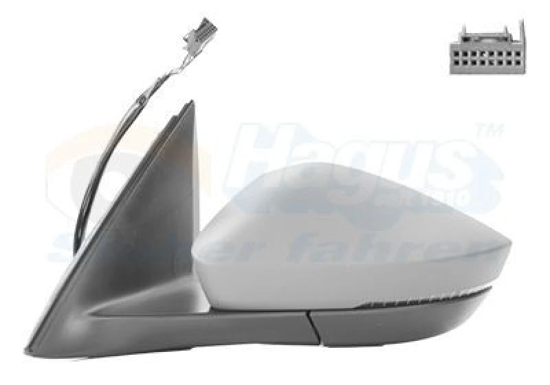Image of VAN WEZEL Wing mirror VAN WEZEL 7611807