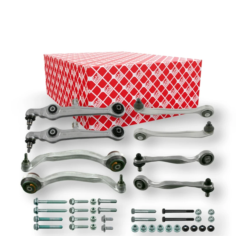 Image of FEBI BILSTEIN 26600 Control arm repair kit ProKit without coupling rod, Front Axle Right Suspension Kit (772)