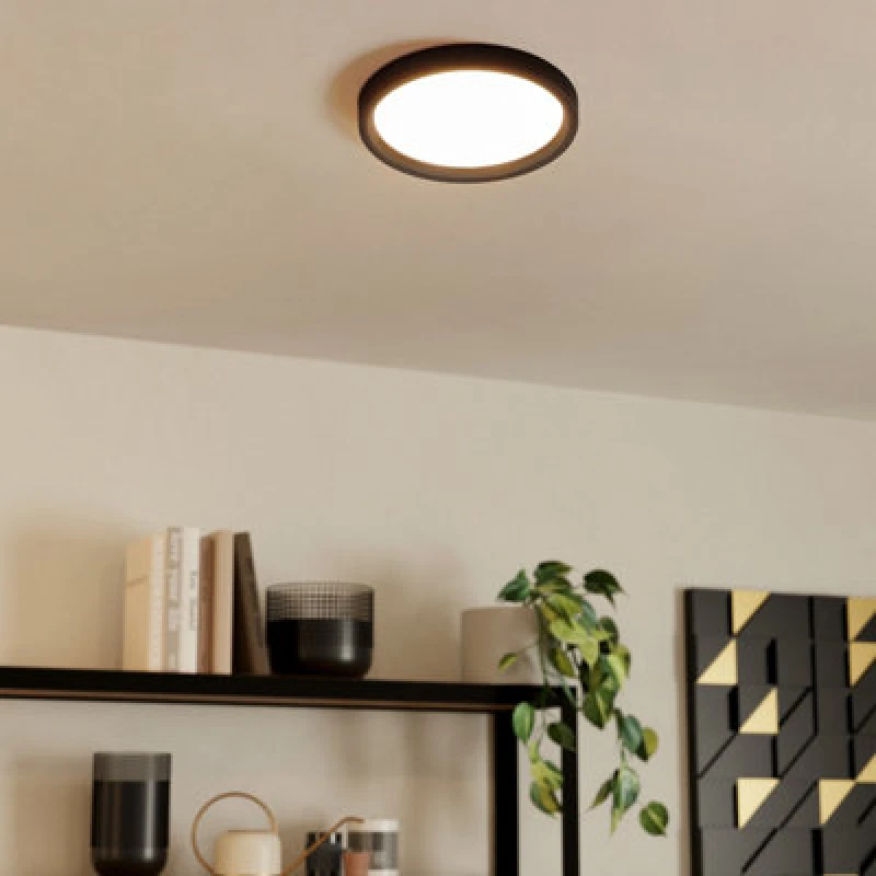 Image of EGLO Basic Idun-E Black Ceiling Light Black