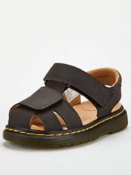 Image of Dr Martens Toddler Moby II Sandal - Brown, Size 9 Younger