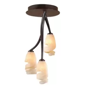 Image of Forest Ceililng 3 Light G9, Brown/Black Oxide