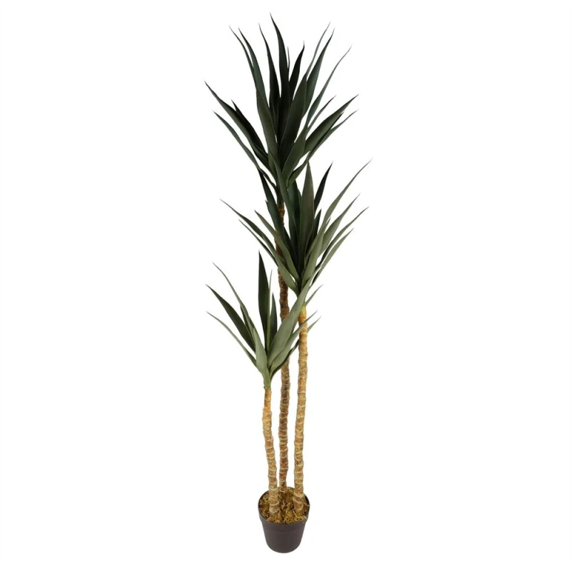 Image of Leaf Artificial Tree Yukka Tropical House Plant 170cm Tall XXL Yukka Botanik Green