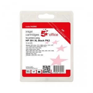 Image of 5 Star Office HP 301XL Black Ink Cartridge