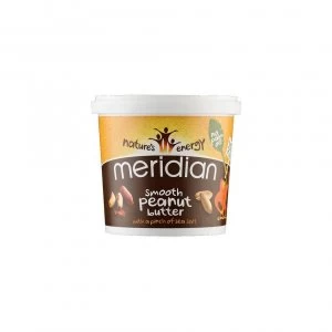 image of Meridian Natural Smooth Peanut Butter + Salt - No Added Sugar - 1000g