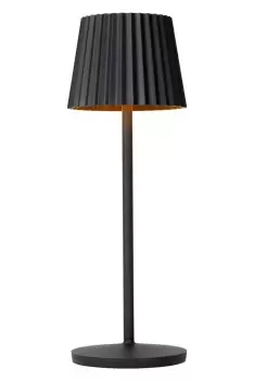 Image of Justine Cottage Rechargeable Table lamp Outdoor - Battery - LED Dim. - 1x2W 2700K - IP54 - With Wireless charging pad - Black