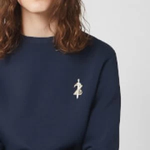 Image of Nintendo Zelda Unisex Embroidered Sweatshirt - Navy - 3XL