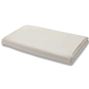 image of Bianca Cotton Soft Catherine Lansfield 100 percent Cotton Natural Flat Sheet - King