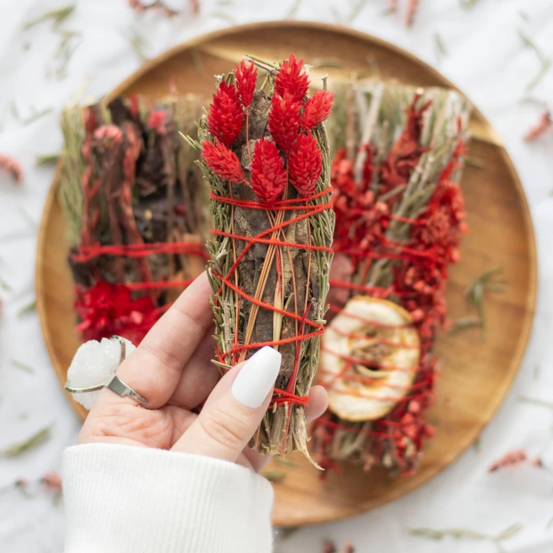 Image of Something Different 6" Ritual Wand Smudge Stick with Rosemary and Yer - Multi Multi One Size