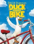 Image of duck on a bike