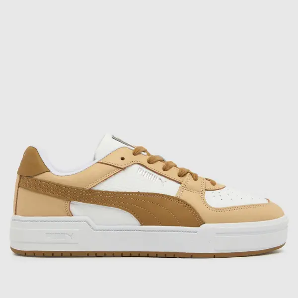 PUMA ca pro classic trainers in white & beige White/Beige UK 7 (EU 40½)