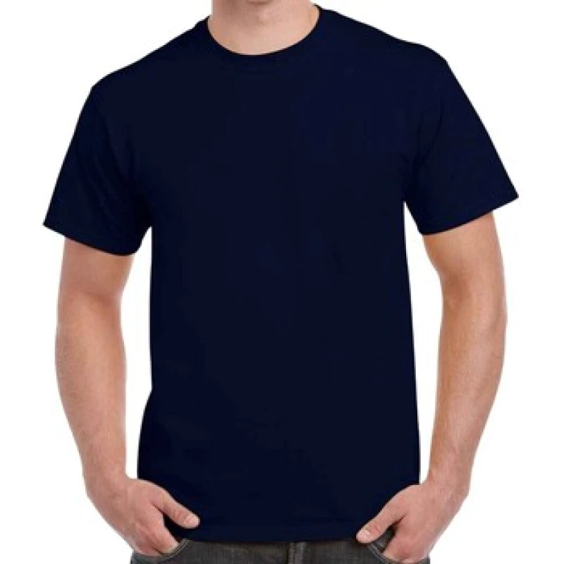 Image of Gildan Mens Heavy Cotton T-Shirt in Navy Size: XL Navy Male XL