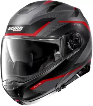 Image of Nolan N100-5 Plus Overland N-Com Helmet, grey-silver, Size 2XL, grey-silver, Size 2XL