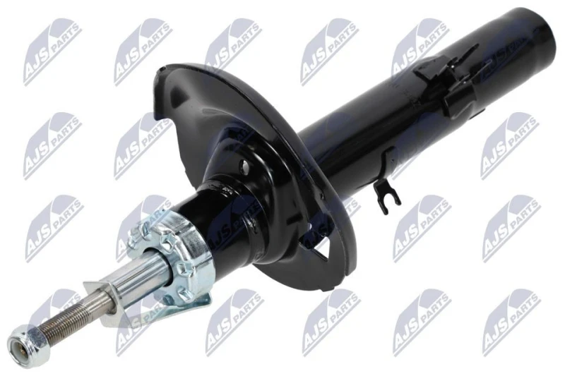Image of NTY A-PE-014 Shock absorber Front Axle Right, Gas Pressure, Twin-Tube, Suspension Strut, Bottom Clamp Shock Absorber (854)