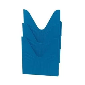 Image of Avery Original A4 Literature Holders Blue 1 x Pack of 3 Literature Holders