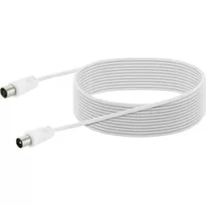 image of Schwaiger Antennas, SAT Cable [1x IEC plug - 1x IEC socket] 10 m White