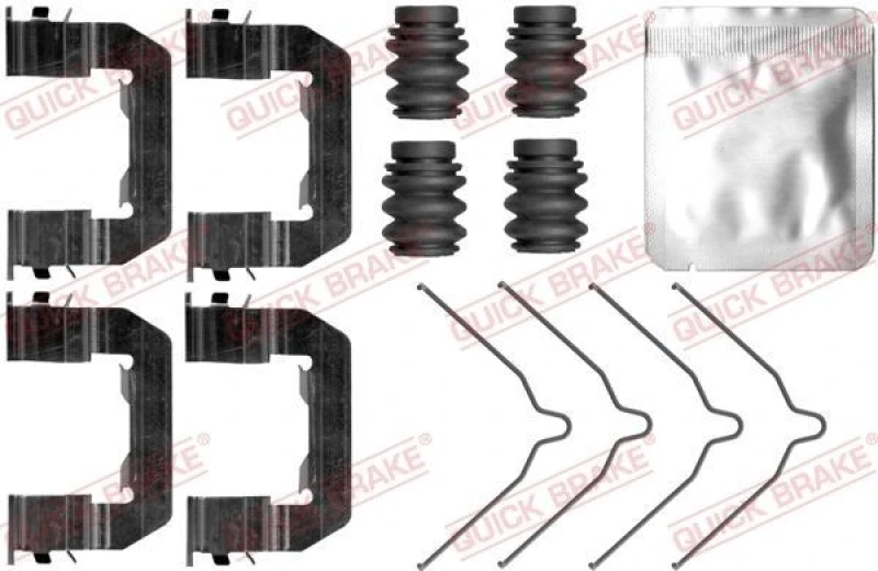 Image of QUICK BRAKE Brake pad fitting kit QUICK BRAKE 109-0103