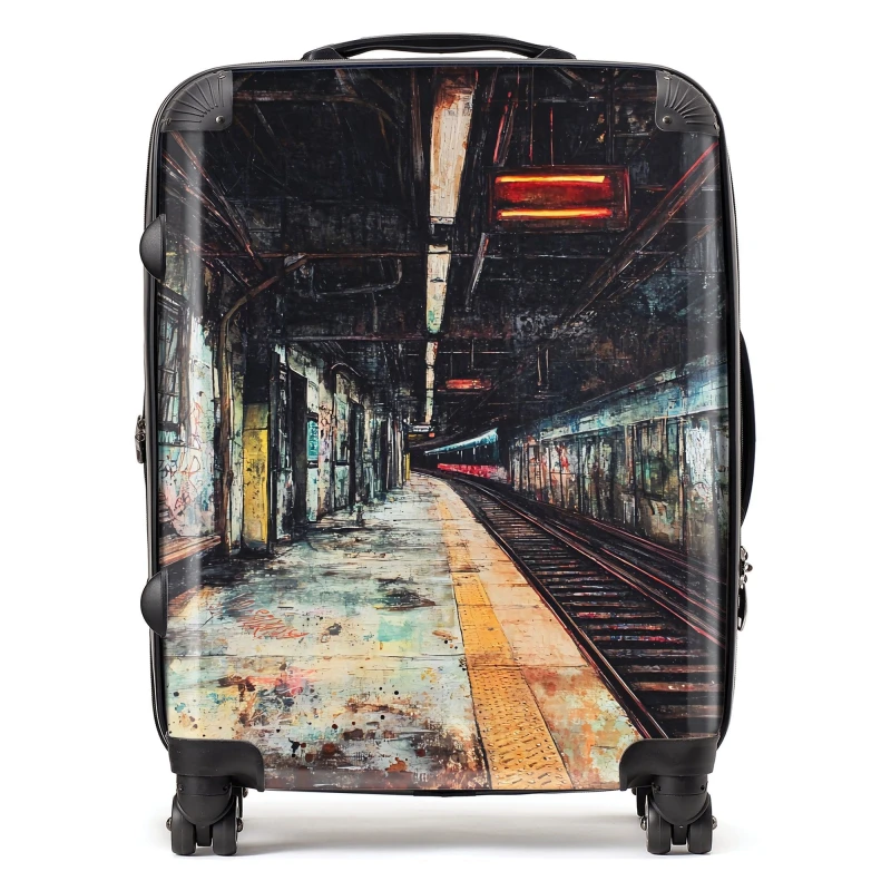 Image of Designer Luggage Jasper Reed: 00029 Suitcase Size: Medium Multicolor Unisex Medium