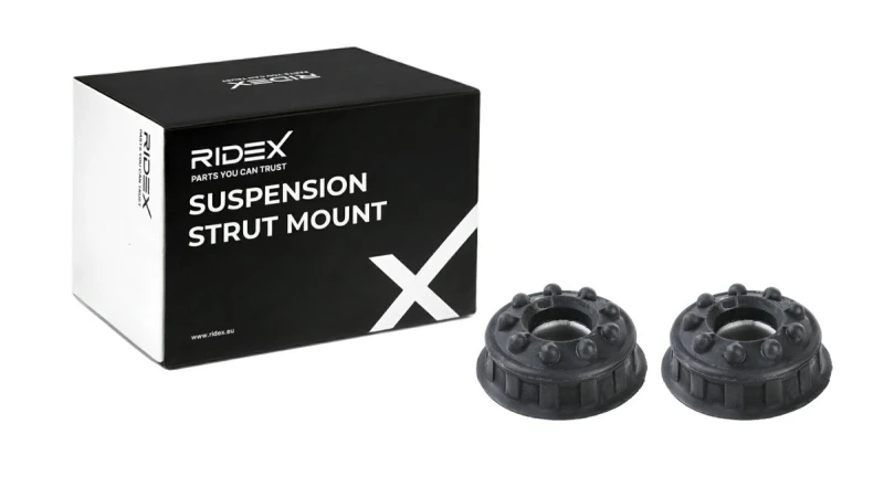 Image of RIDEX 1180S0841 Top strut mount Rear Axle Elastomer Suspension Strut Support Bearing (1180)