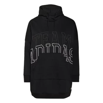 Image of adidas Sportswear Oversize Fleece Hoodie (Plus Siz - Black