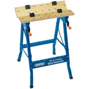 Image of Draper Tilt & Clamp Fold Down Workbench, 600mm