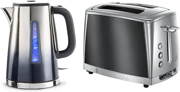 Image of Russell Hobbs Eclipse 25111BU Kettle & 4 Slice Toaster Bundle