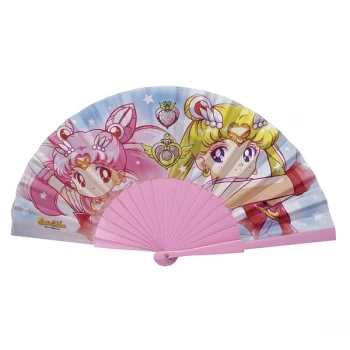 Image of Sailor Moon - Fan "Sailor Moon & Chibi moon"