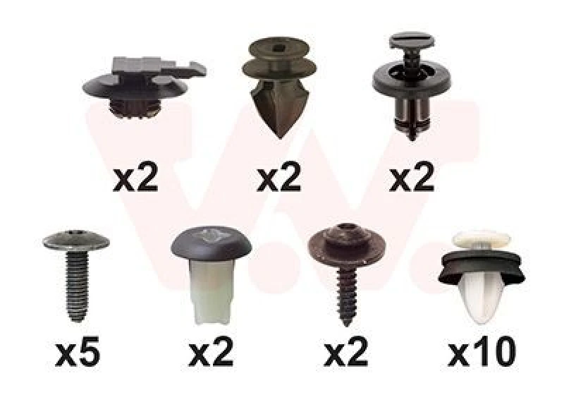 Image of VAN WEZEL Mounting Kit, bumper VAN WEZEL 3396793