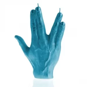 Image of Blue Metallic SPCK Hand Candle