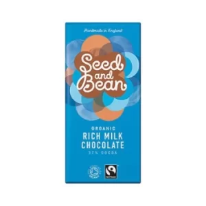 Image of Seed & Bean Fairtrade Organic Milk Chocolate 100g