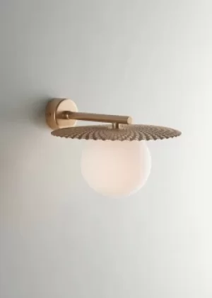 Image of Chaplin Globe Wall Lamp, Satin Gold, G9