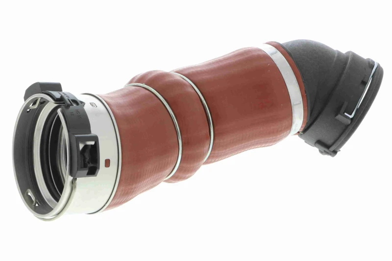Image of VAICO V20-2716 Turbocharger Hose Rubber with fabric lining, Q+, original equipment manufacturer quality Rubber with fabric lining Charger Intake Hose