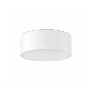 Seven 3 Light Large Flush Ceiling Light White, E27