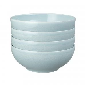 Image of Intro Pale Blue Set Of 4 Cereal Bowl