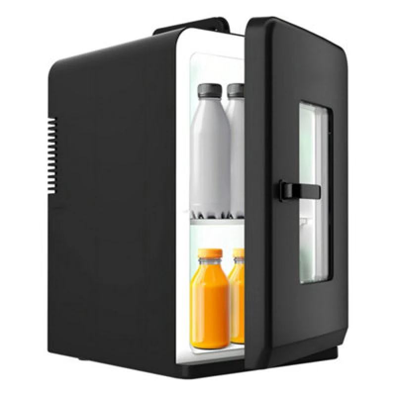 Image of Alivio Portable 21 Cans Mini Fridge 15L AC/DC for Car, Office, Travel, Home in Black Unisex