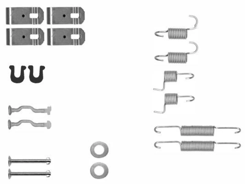 Image of Brake shoe fitting kit TEXTAR 97048800