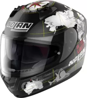 Image of Nolan N60-6 Gemini Replica C. Checa Helmet, black-white, Size 2XL, black-white, Size 2XL